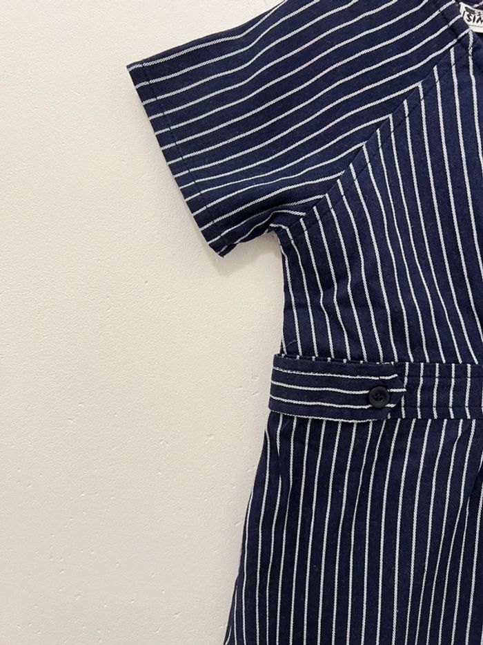 Robe bleu rayure blanche - photo numéro 2