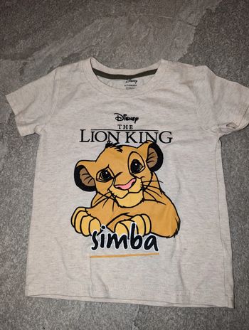 T-shirt bébé 24/36 mois Le roi lion NEUF