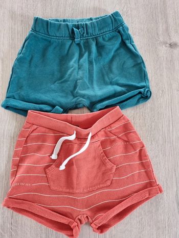 2 shorts kiabi 24mois