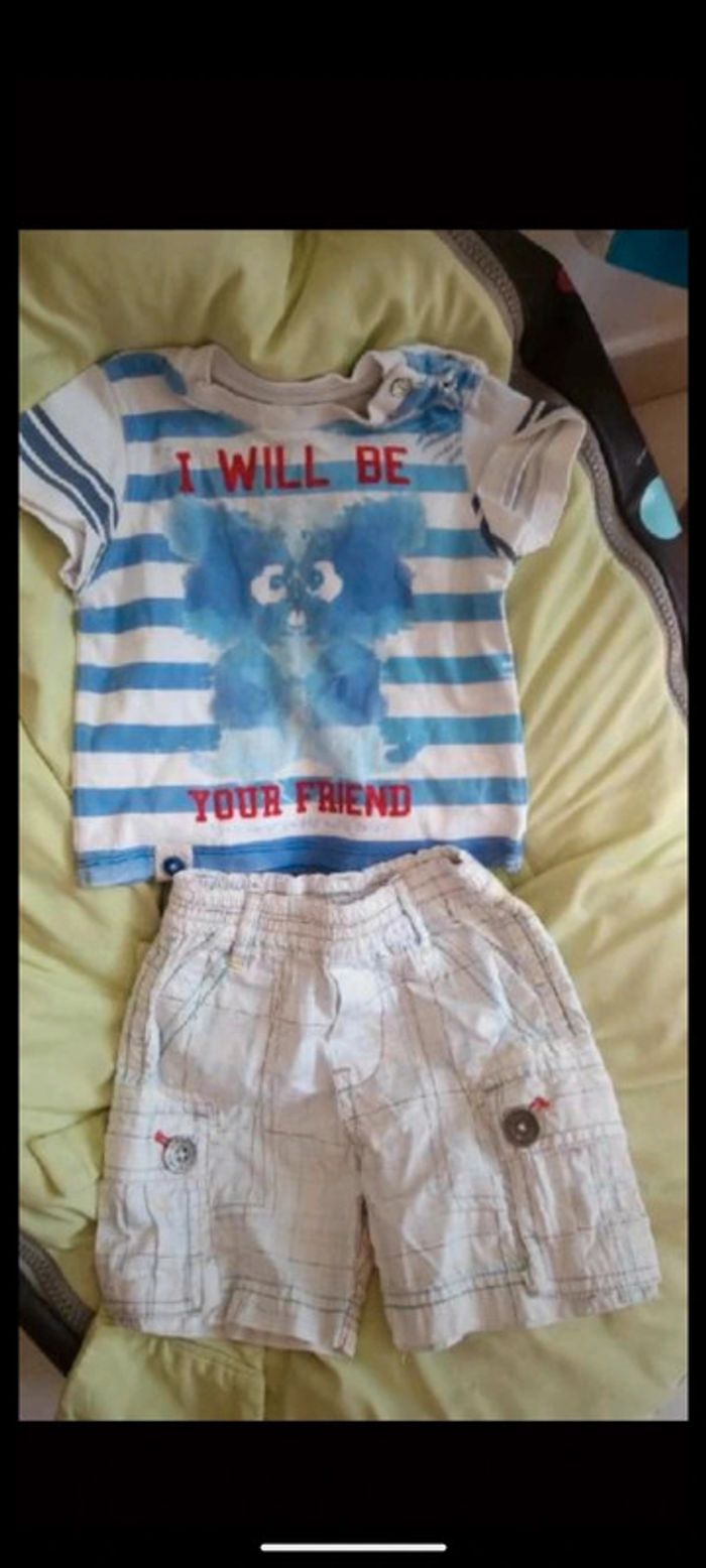 Ensemble tenue catimini été 6 mois