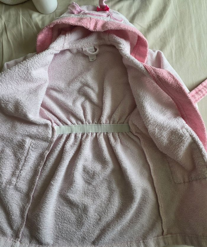 C&A Baby Club Peignoir Lapin Éponge Rose Bon état 2-3 ans 92-98 cm - photo numéro 5