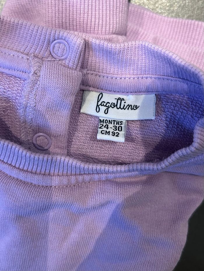 Pull violet fille 24-30M 92 cm Fagottino - photo numéro 3