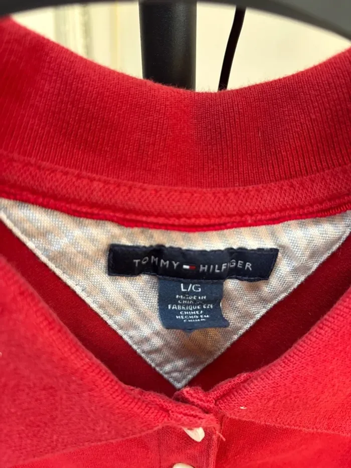 Polo pour femme manche courte Tommy Hilfiger taille grand L - photo numéro 4