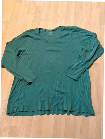 T-shirt femme manches longues XXL turquoise, m&s mode