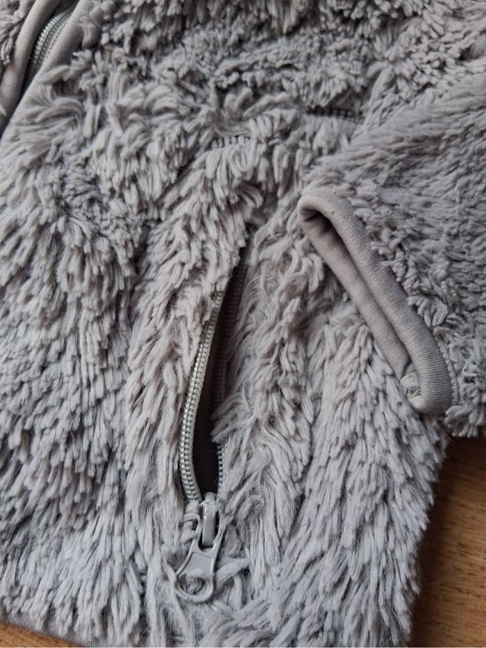 Manteau gris style moumoute - photo numéro 3