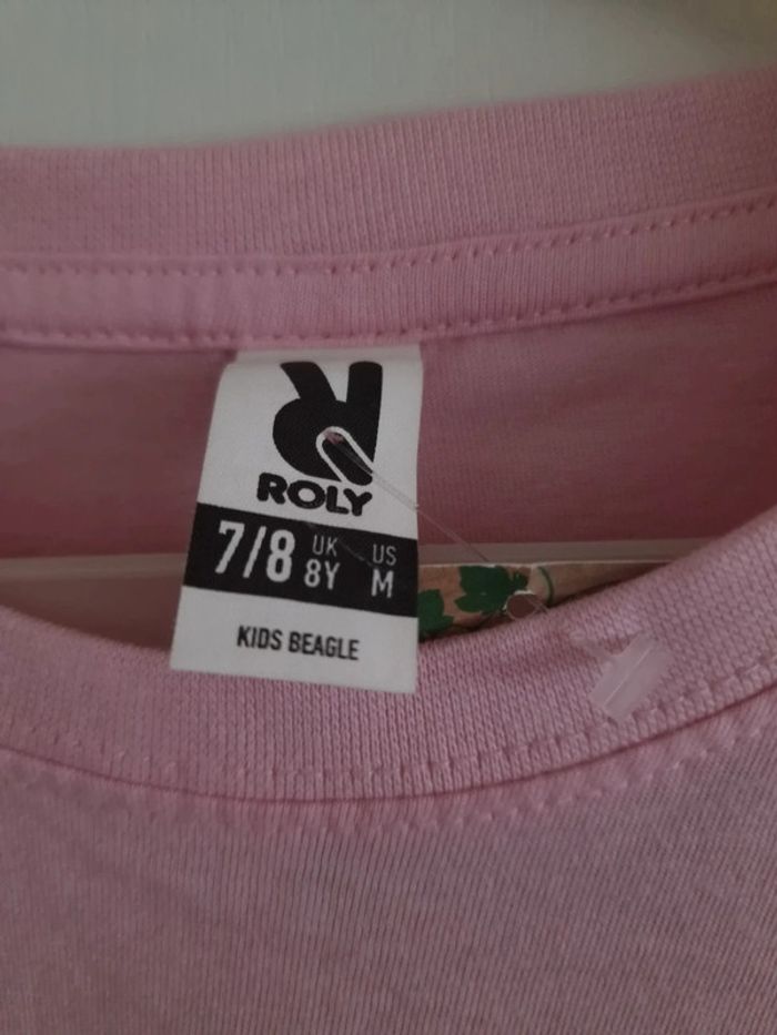 Tee-shirt fille taille 7/8 ans neuf - photo numéro 3