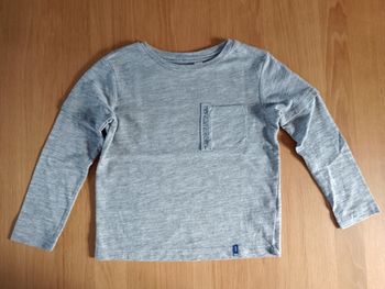 Tee-shirt manches longues gris garçon 4 ans Okaïdi