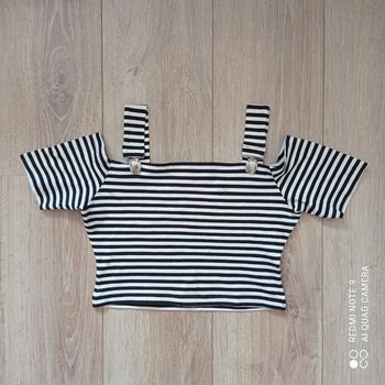 Crop top à rayures t36/38
