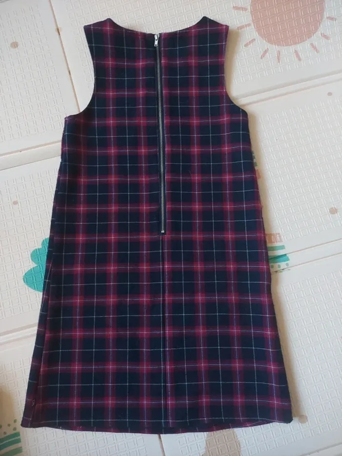Robe chasuble à carreaux tartan - photo numéro 2