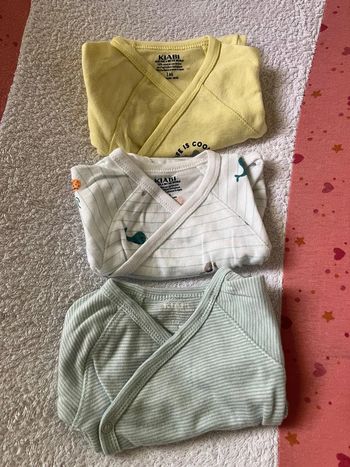 3 body bébé 1 mois kiabi