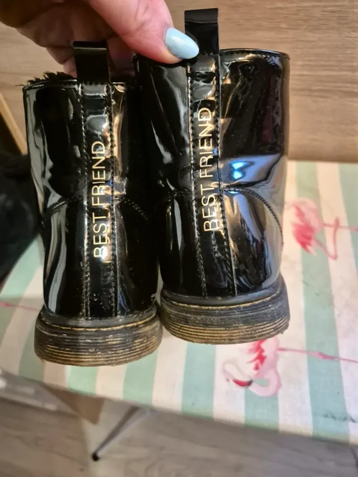 Bottines vernie noire - photo numéro 2