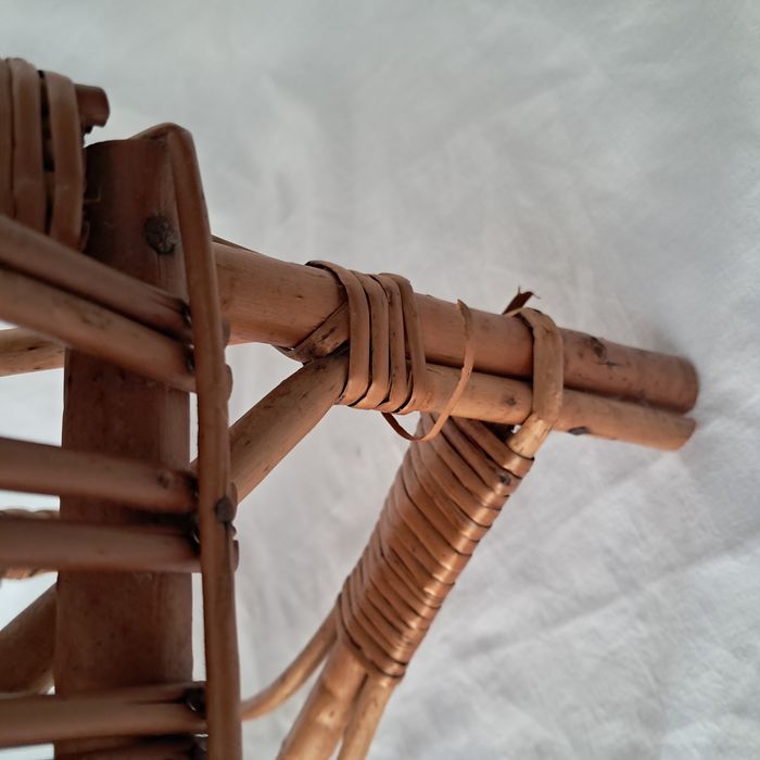 Chaise en rotin enfant ancien - photo numéro 8