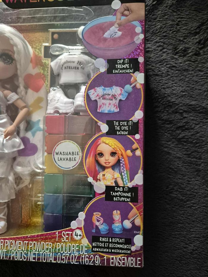Rainbow High Watercolour & Create DIY Poupée, Aquarelles Lavables Et Kit Teinture - Yeux Marron - photo numéro 3