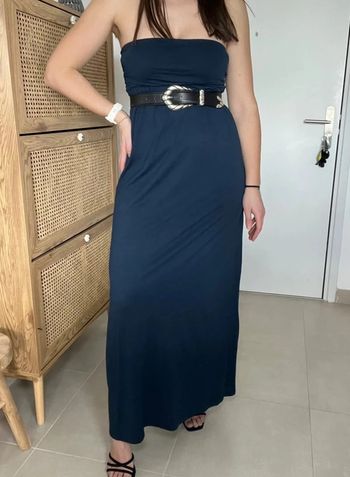 Robe longue bleu marine Karma Koma