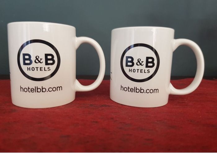 Lot 2 Mugs « B&B HOTEL » NEUF - photo numéro 2