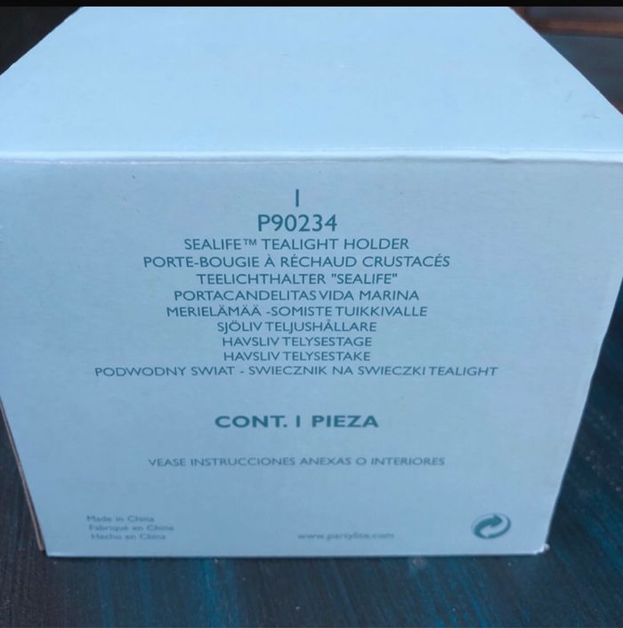 Bougeoir Partylite crustacés - photo numéro 3