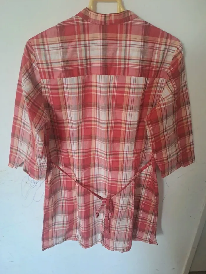 Chemise longue / Tunique à carreaux Celaia Taille 42 - photo numéro 13