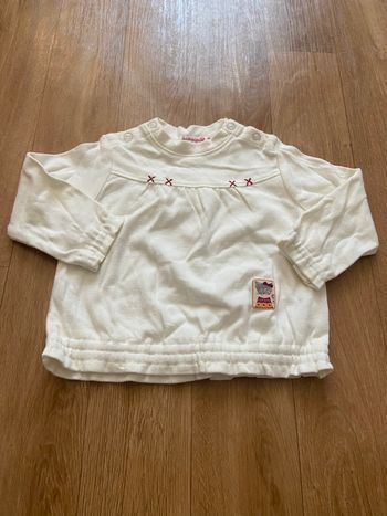 T-shirt crème fille 12M