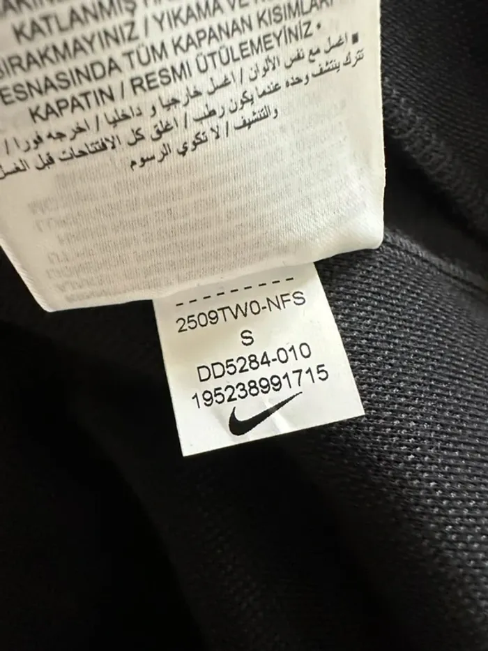 Nike pull à capuche avec zip noir taille S homme neuf - photo numéro 12