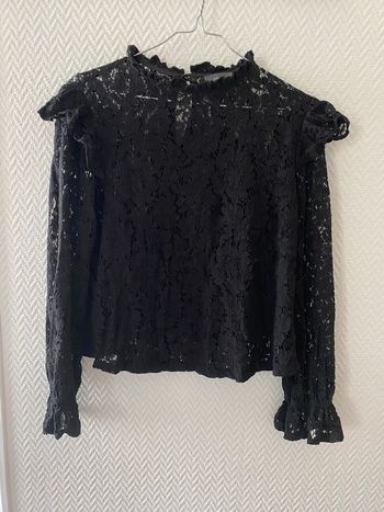 Blouse manche longue dentelle noir Primark