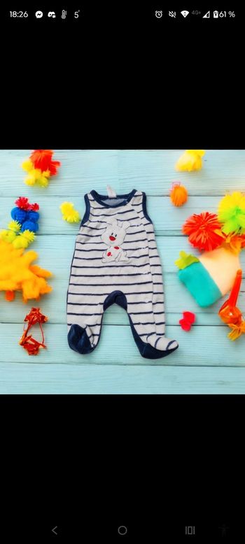 Pyjama salopette garçon 1mois