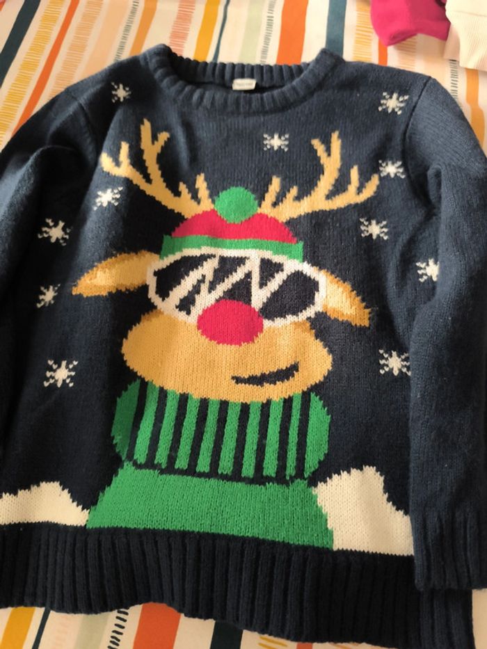Pull de Noël en laine 6 ans