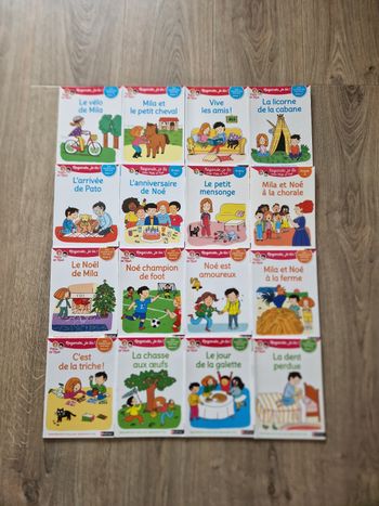 Lot de 16 livres cp mila et noé