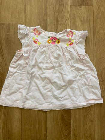 Chemisier rose 2 ans