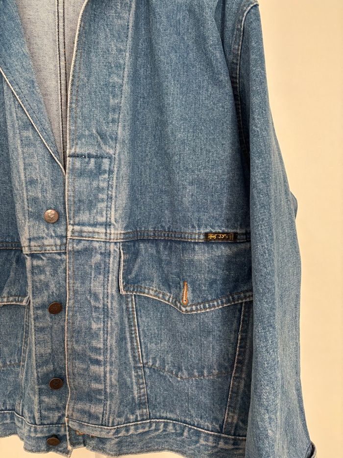 Veste en jean vintage mixte Jy’s – Coupe loose oversize taille 42 – Denim bleu - photo numéro 10