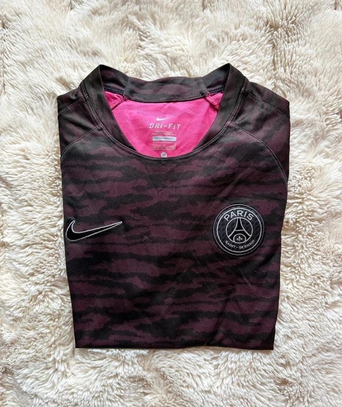 Maillot d'entraînement PSG zébré taille M enfant 10/12 ans - Nike - photo numéro 3