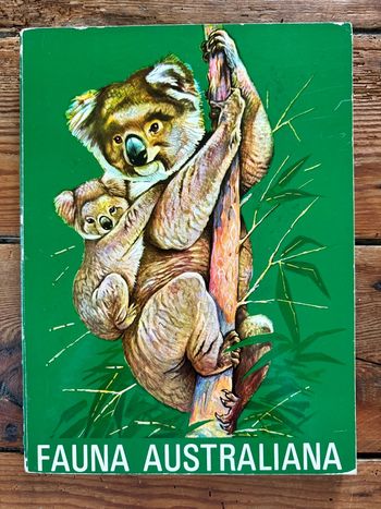 Livre espagnol encyclopédie Robert Dallet Animales en Australia Fauna Australiana illustrations