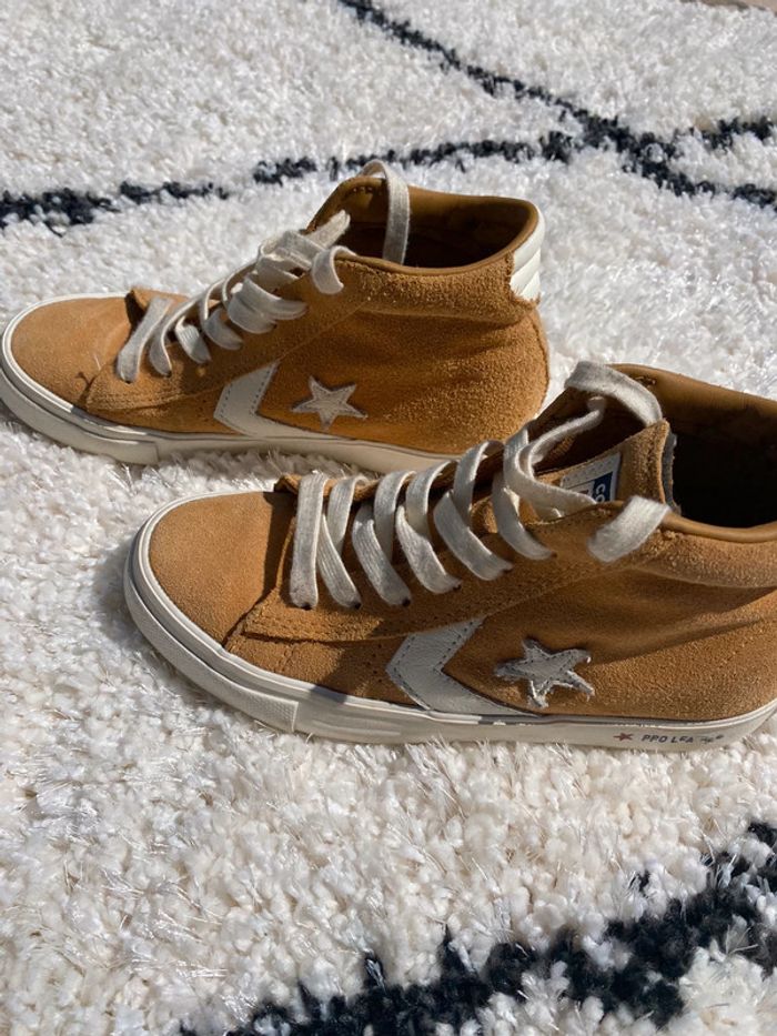 Converse montante jaune moutarde - photo numéro 3