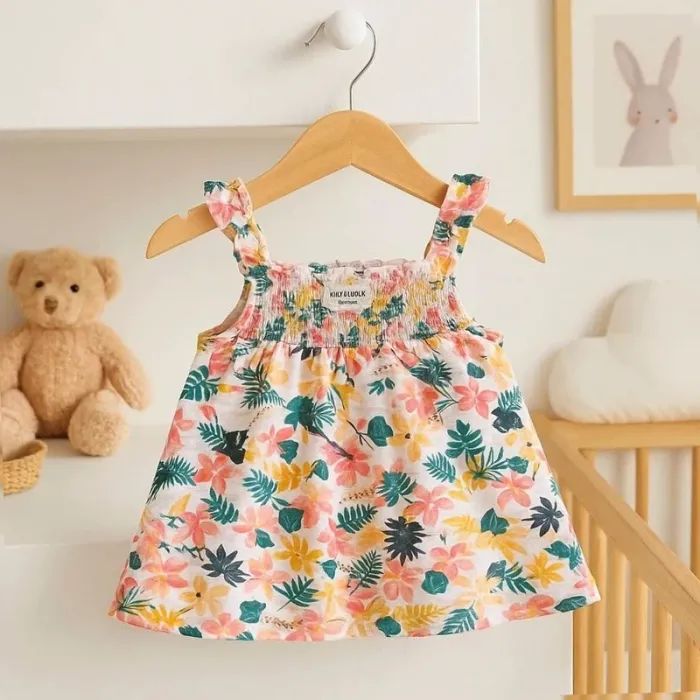 Adorable haut bébé fille fleuri – Tape à l’Œil 6 mois