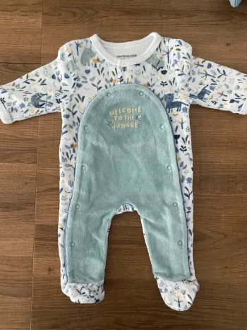 Pyjama vert baudet 1 mois