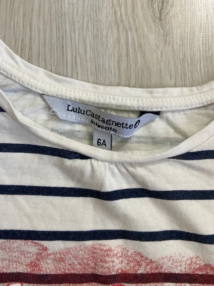 T-Shirt à manches courtes Lulu Castagnette Taille 6 ans - photo numéro 3