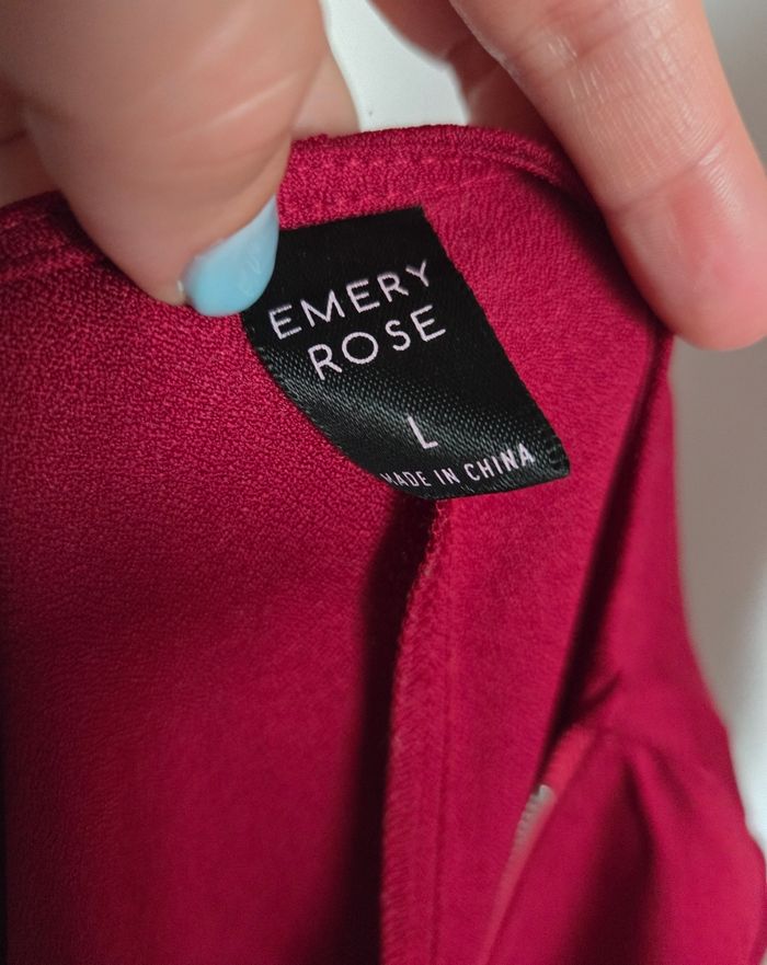 Robe courte rouge - taille L - Emery Rose - photo numéro 4
