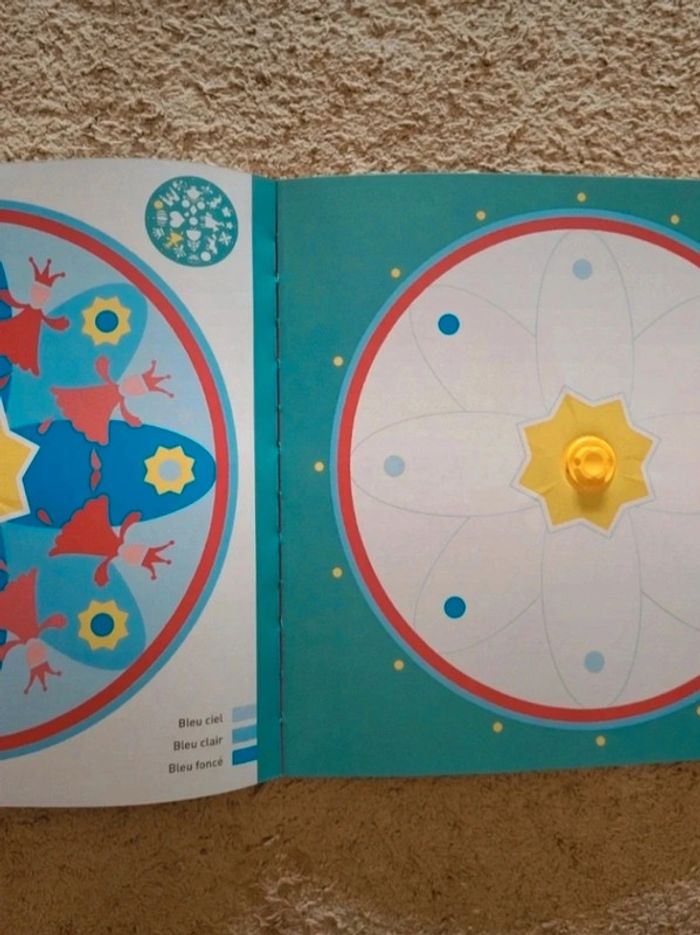 Livre neuf créations et coloriage Mon atelier Mandalas Fleurus - photo numéro 7