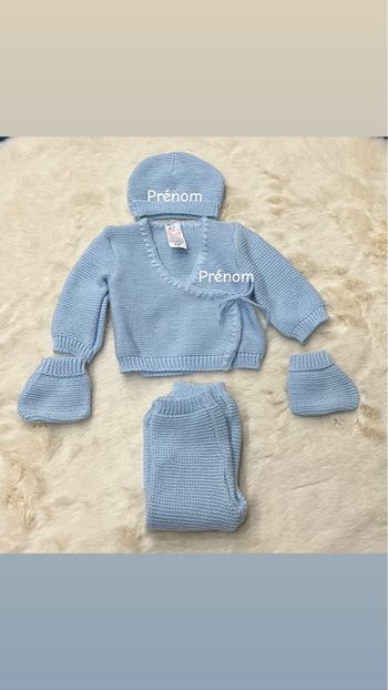 Tenue maille Bleu personnaliser 