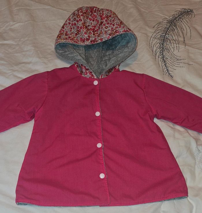 Veste réversible, créatrice Retrochic boutique, 4 ans