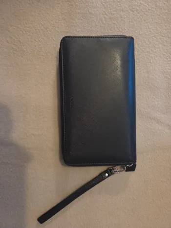 Portefeuille Saffiano / Planner Filofax noir