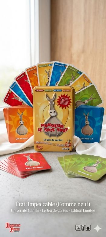 Jeu de carte : Monsieur,  je sais tout