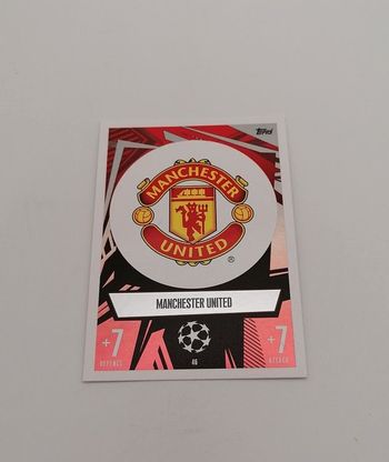 Carte Match Attax 2023-24 MANCHESTER UNIED n°46.