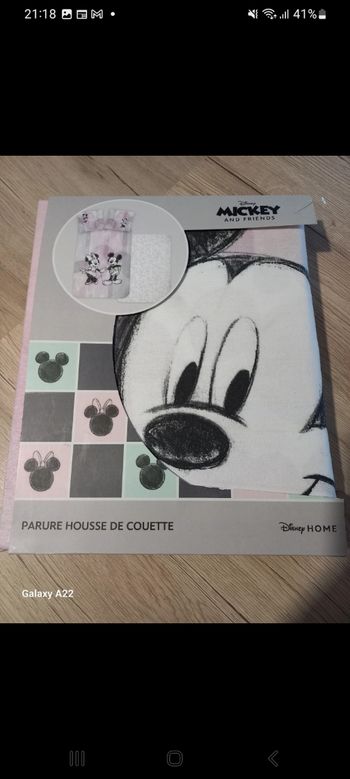 Parure lit enfant Mickey