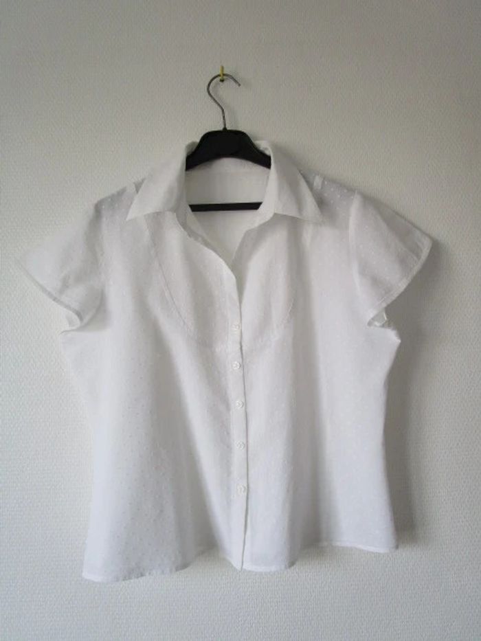 Chemise vintage plumetis 40 TBE - photo numéro 6