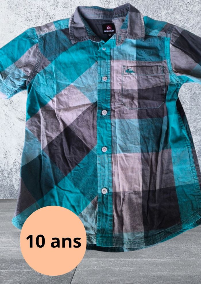 Chemise manches courtes coton 10 ans Quick Silver