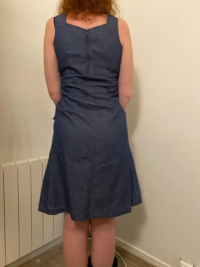 Robe en Jean (années 50 fabriquer en France) - photo numéro 2
