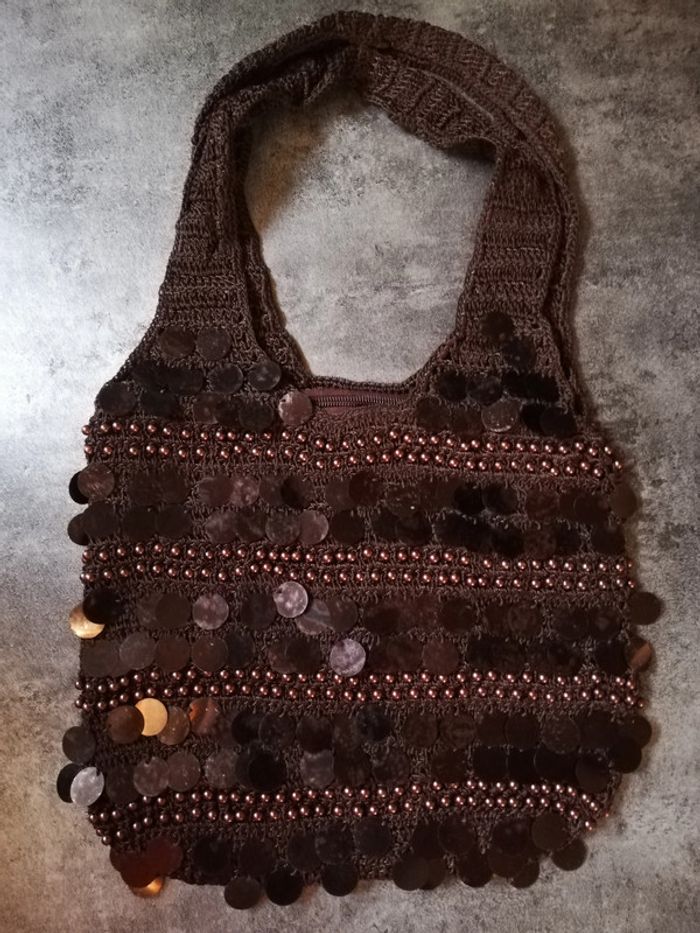 Joli sac marron esprit bohème neuf