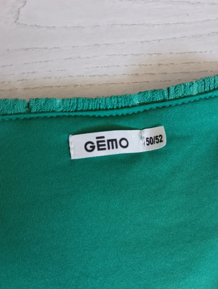 Blouse verte Gémo Taille 50-52 en Tbe - photo numéro 3