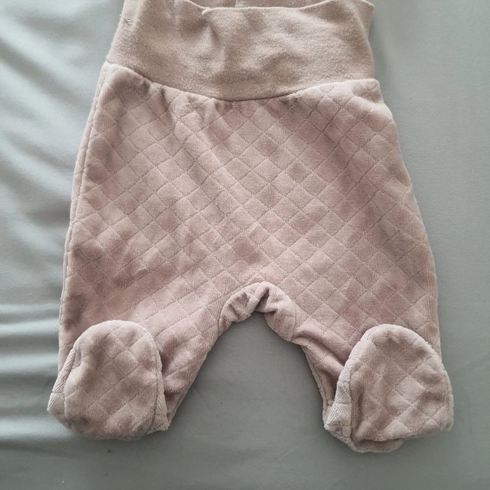 1 ensemble velour hiver Coton bébé garçon 56cm 1-3 mois c&a baby/mini baby - photo numéro 3