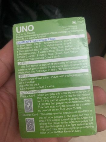 Jeu uno Stich 108 cartes